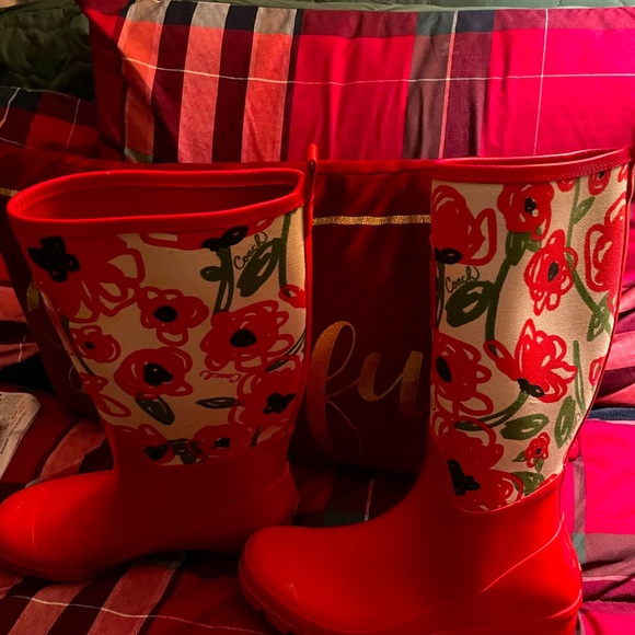 Coach Poppy design rain boots